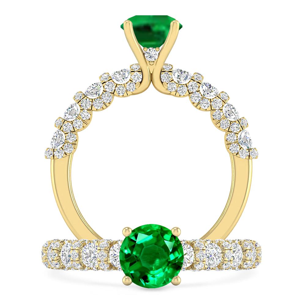 Yellow Gold - Emerald