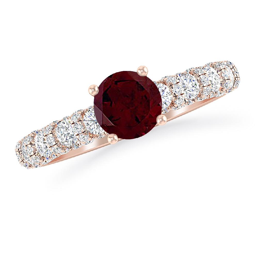 Rose Gold - Garnet