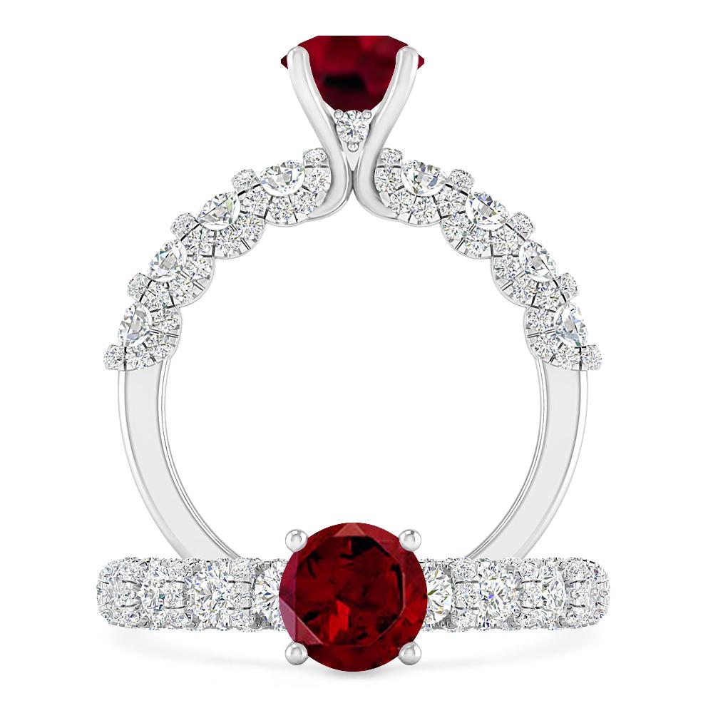 White Gold - Garnet