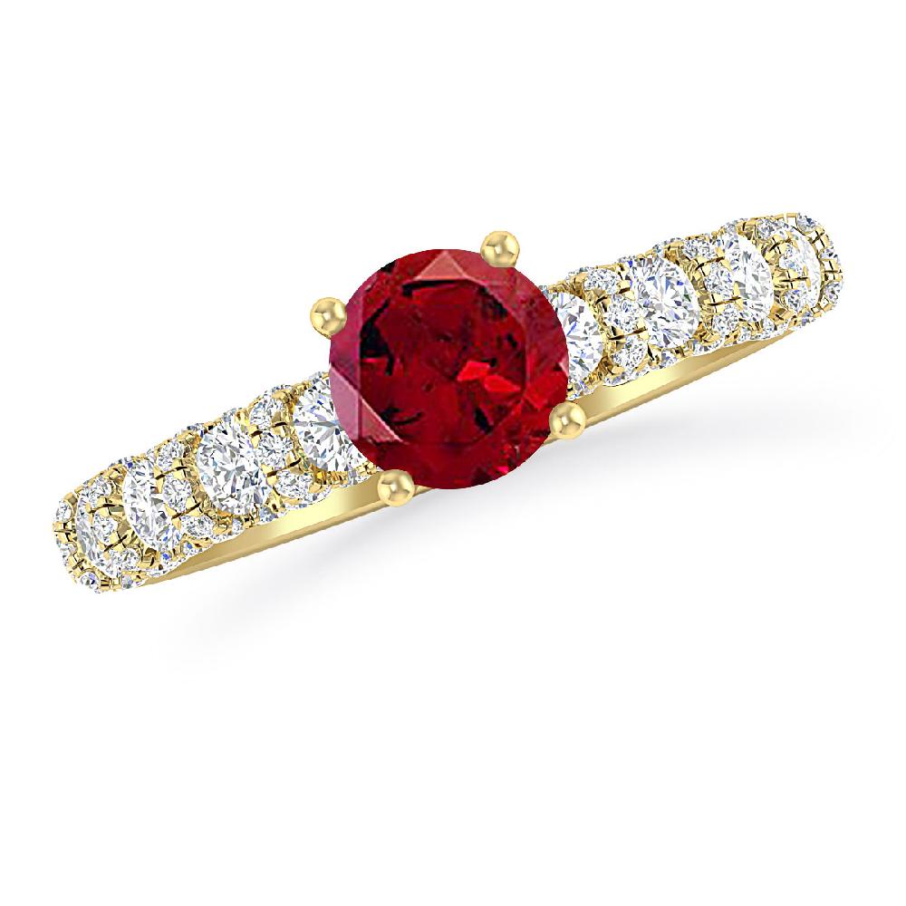 Yellow Gold - Garnet