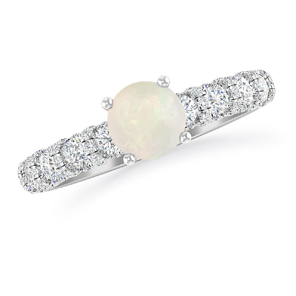 White Gold - Opal