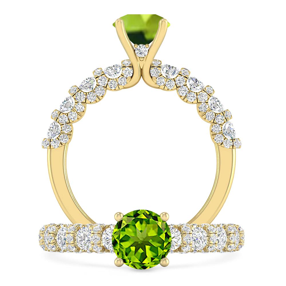 Yellow Gold - Peridot