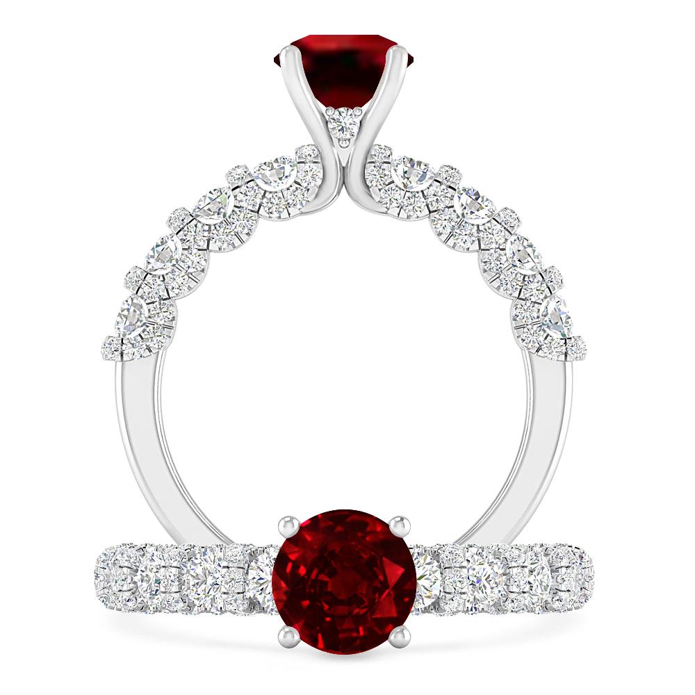 White Gold - Ruby