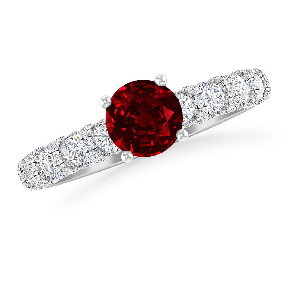 White Gold - Ruby