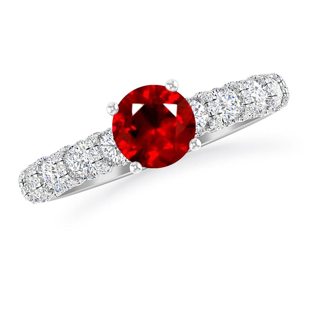 White Gold - Ruby