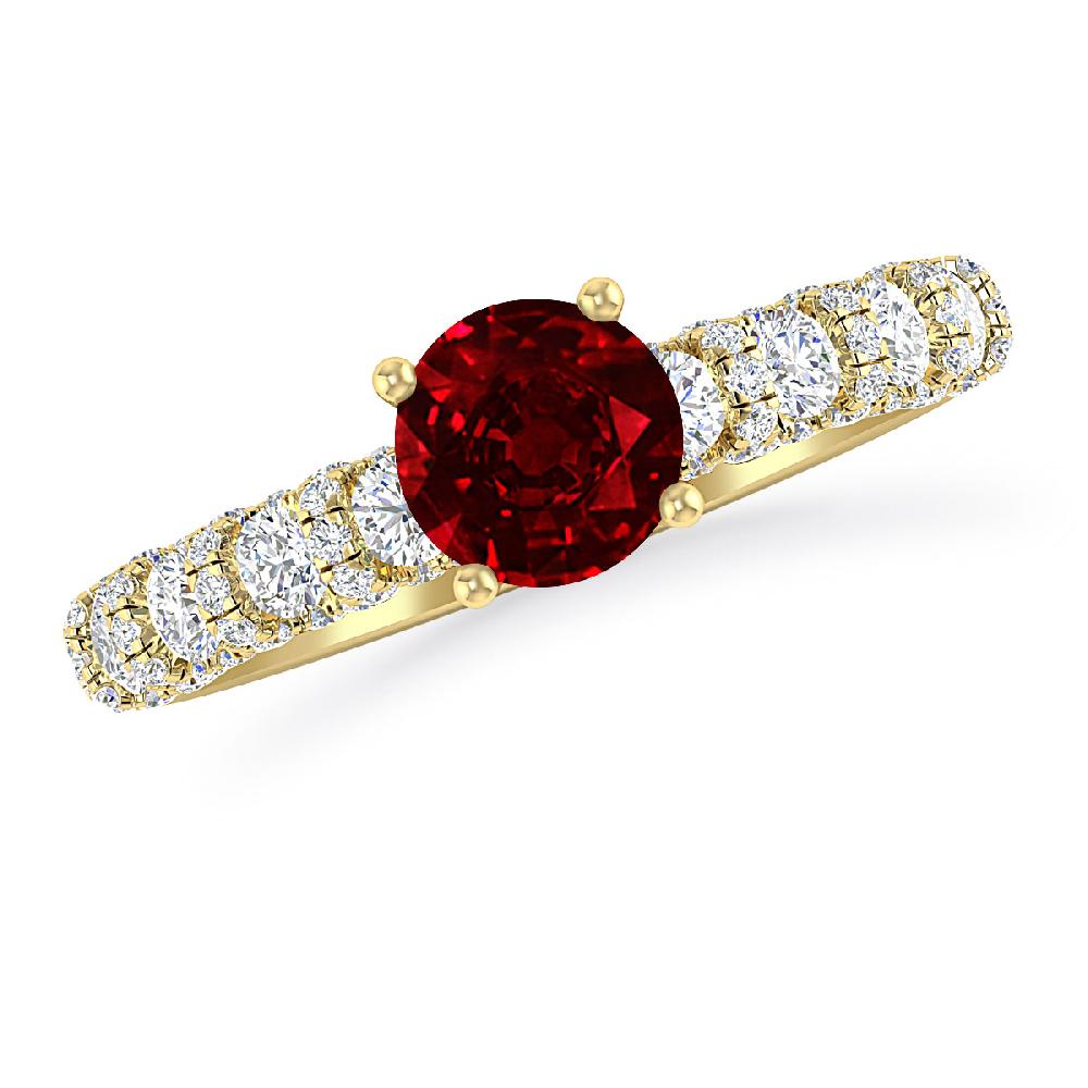 Yellow Gold - Ruby