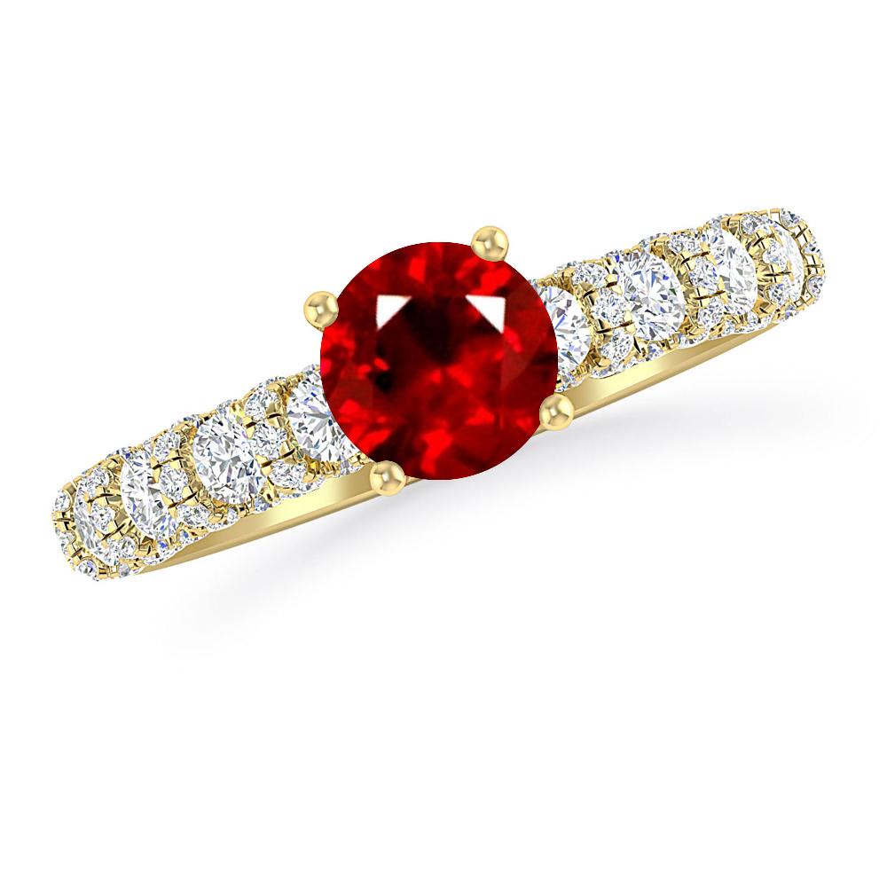 Yellow Gold - Ruby