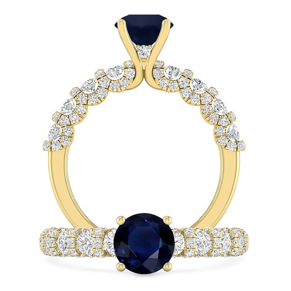 Yellow Gold - Sapphire