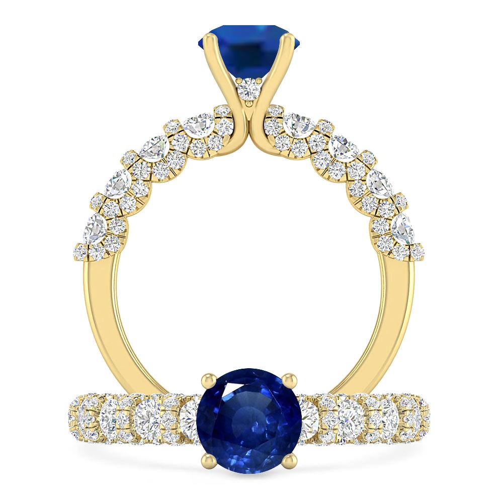 Yellow Gold - Sapphire