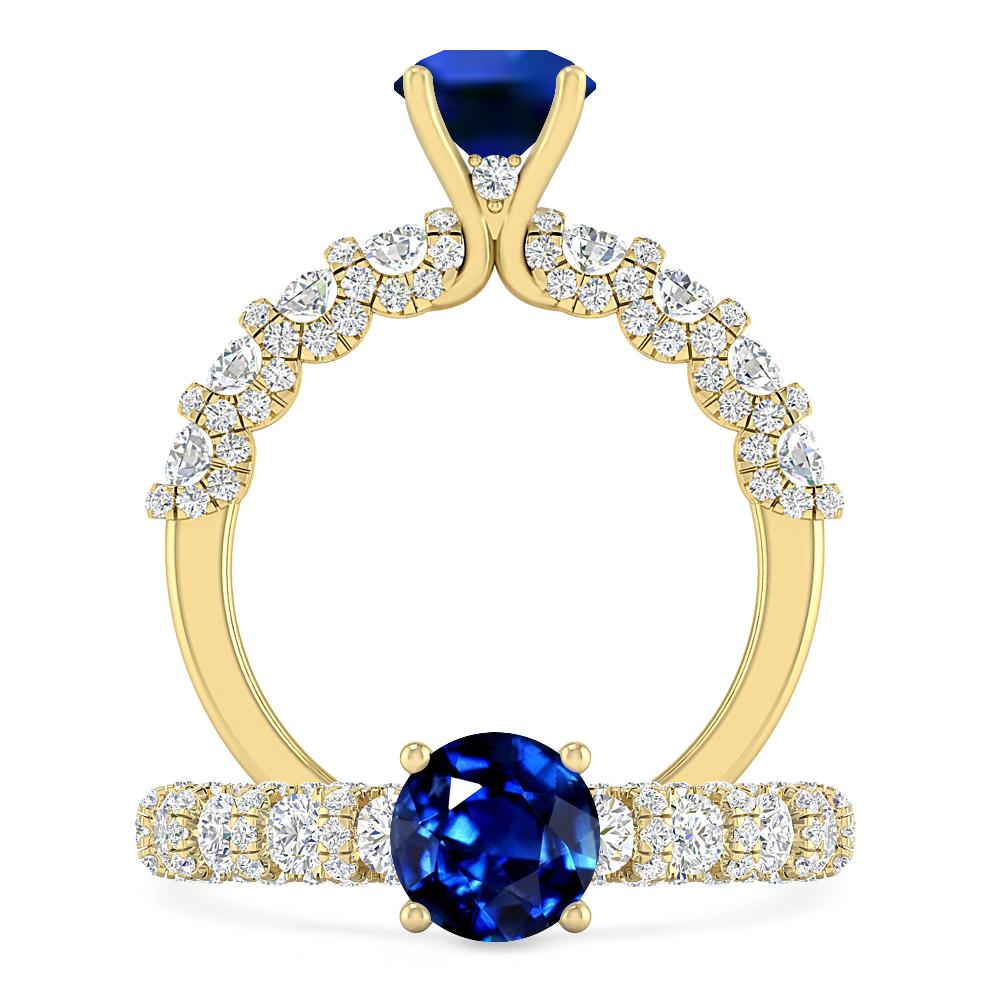 Yellow Gold - Sapphire