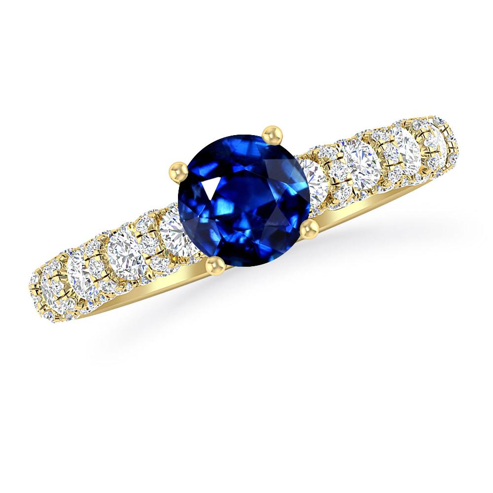 Yellow Gold - Sapphire