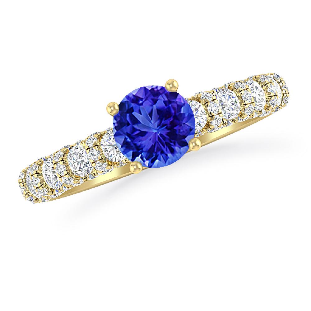 Yellow Gold - Tanzanite