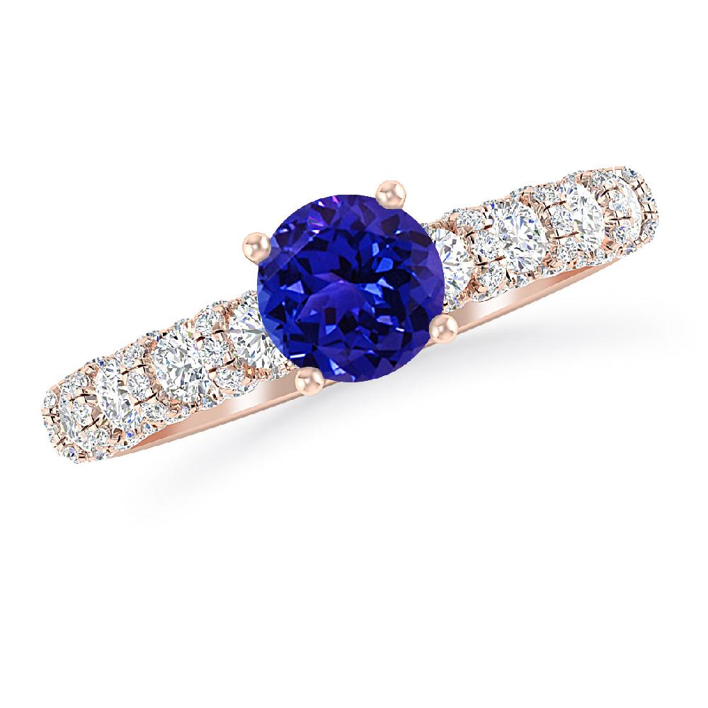 Rose Gold - Tanzanite