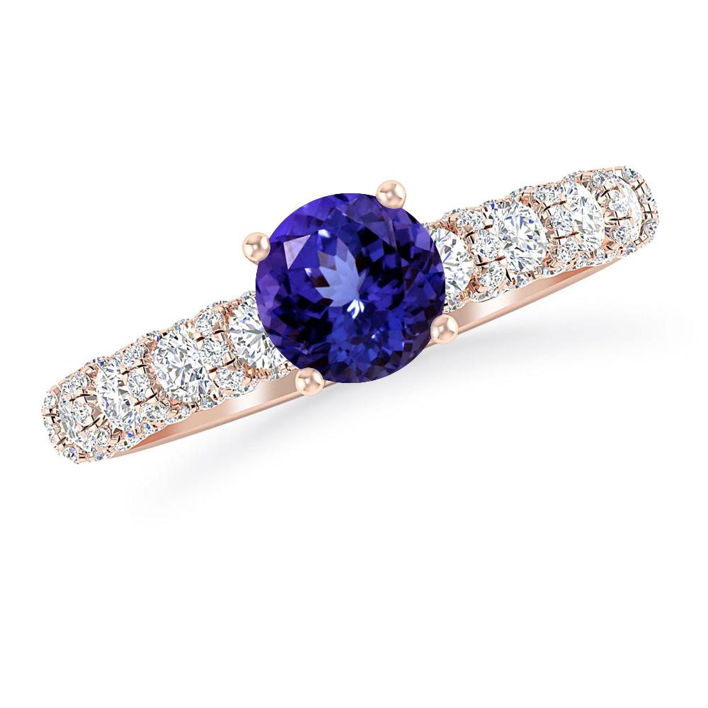 Rose Gold - Tanzanite