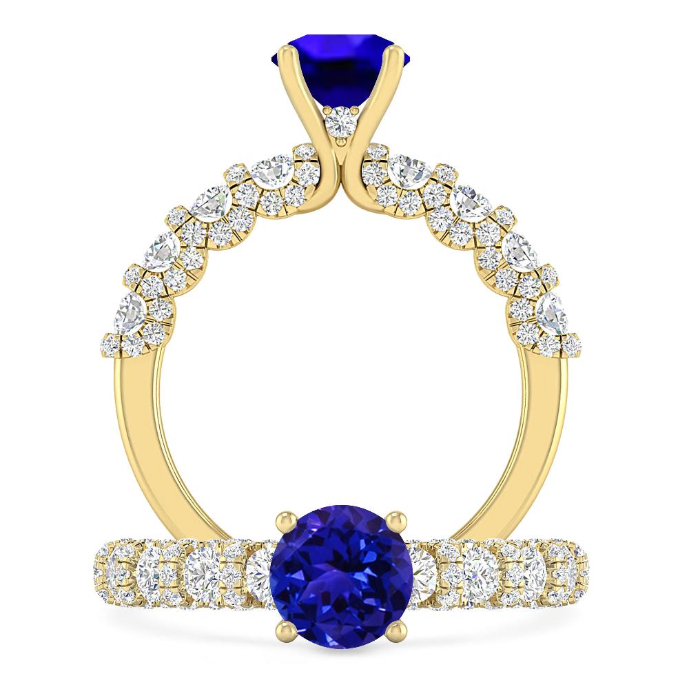 Yellow Gold - Tanzanite