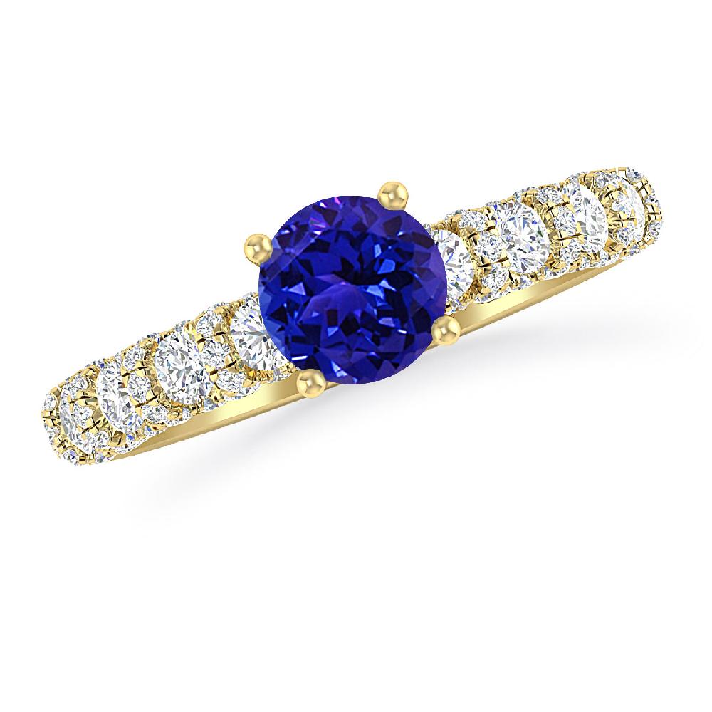 Yellow Gold - Tanzanite