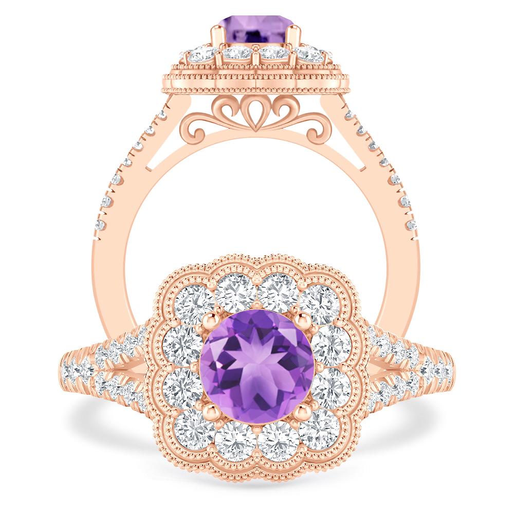 Rose Gold - Amethyst