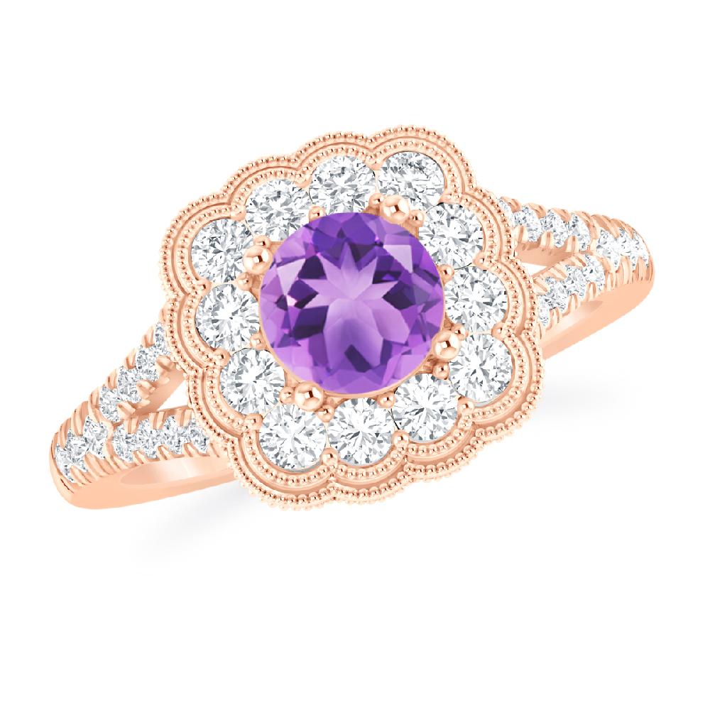 Rose Gold - Amethyst