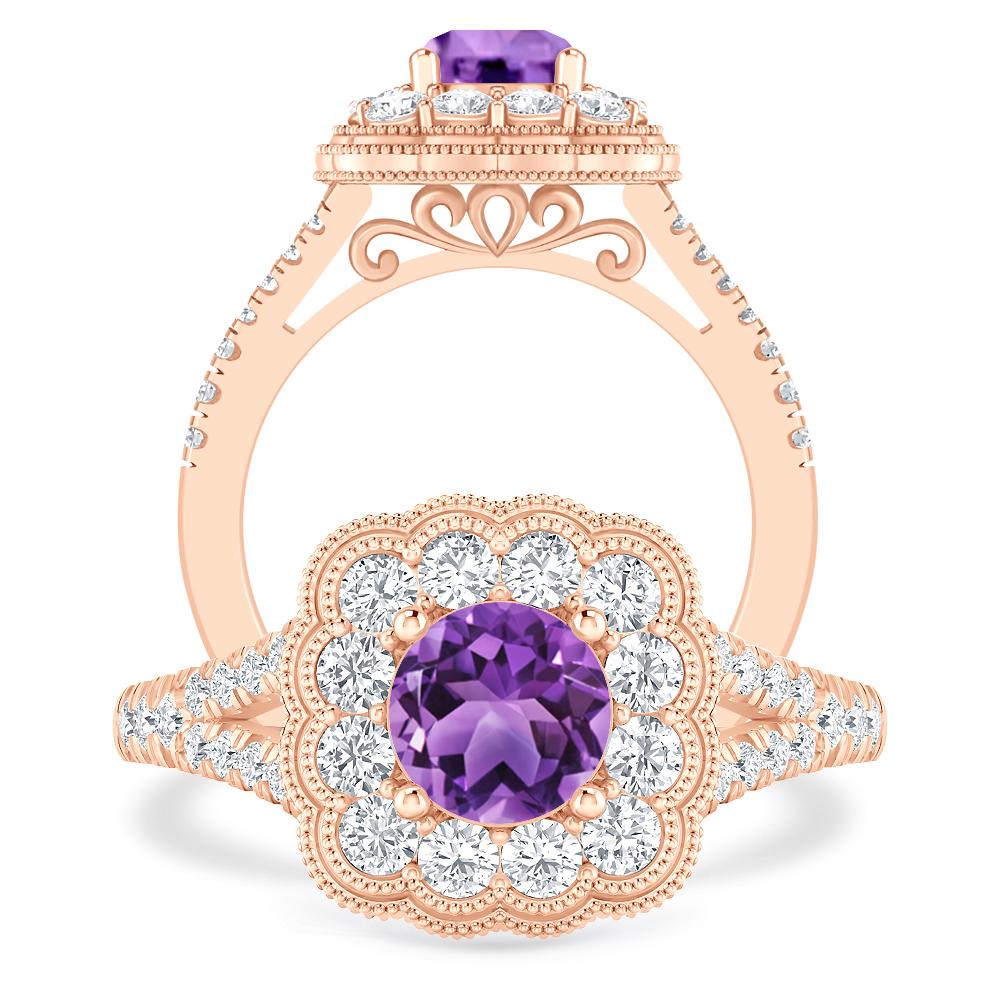 Rose Gold - Amethyst