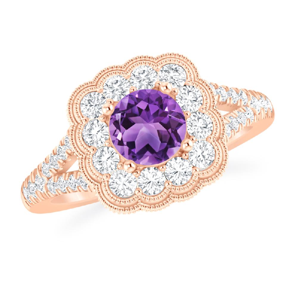 Rose Gold - Amethyst