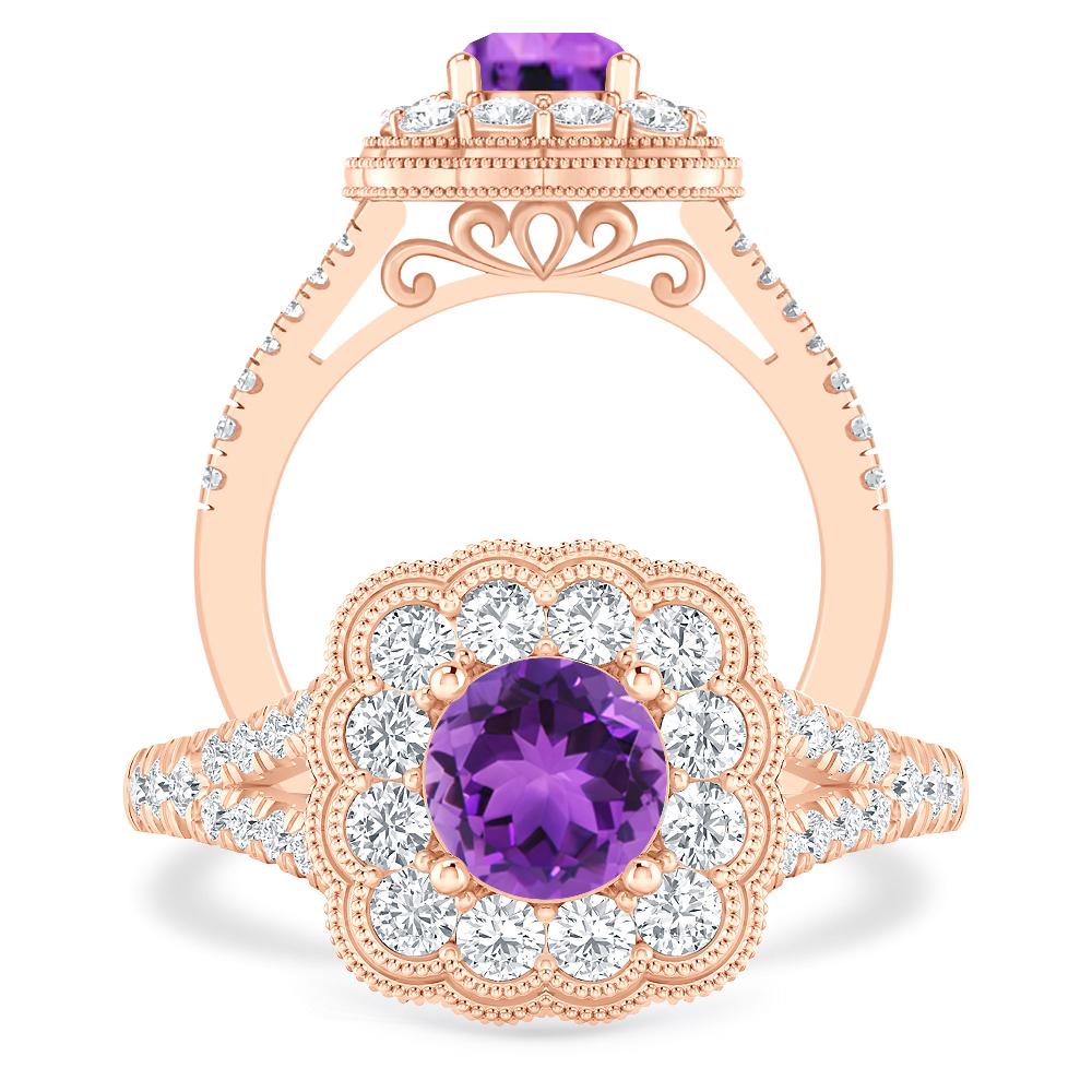 Rose Gold - Amethyst