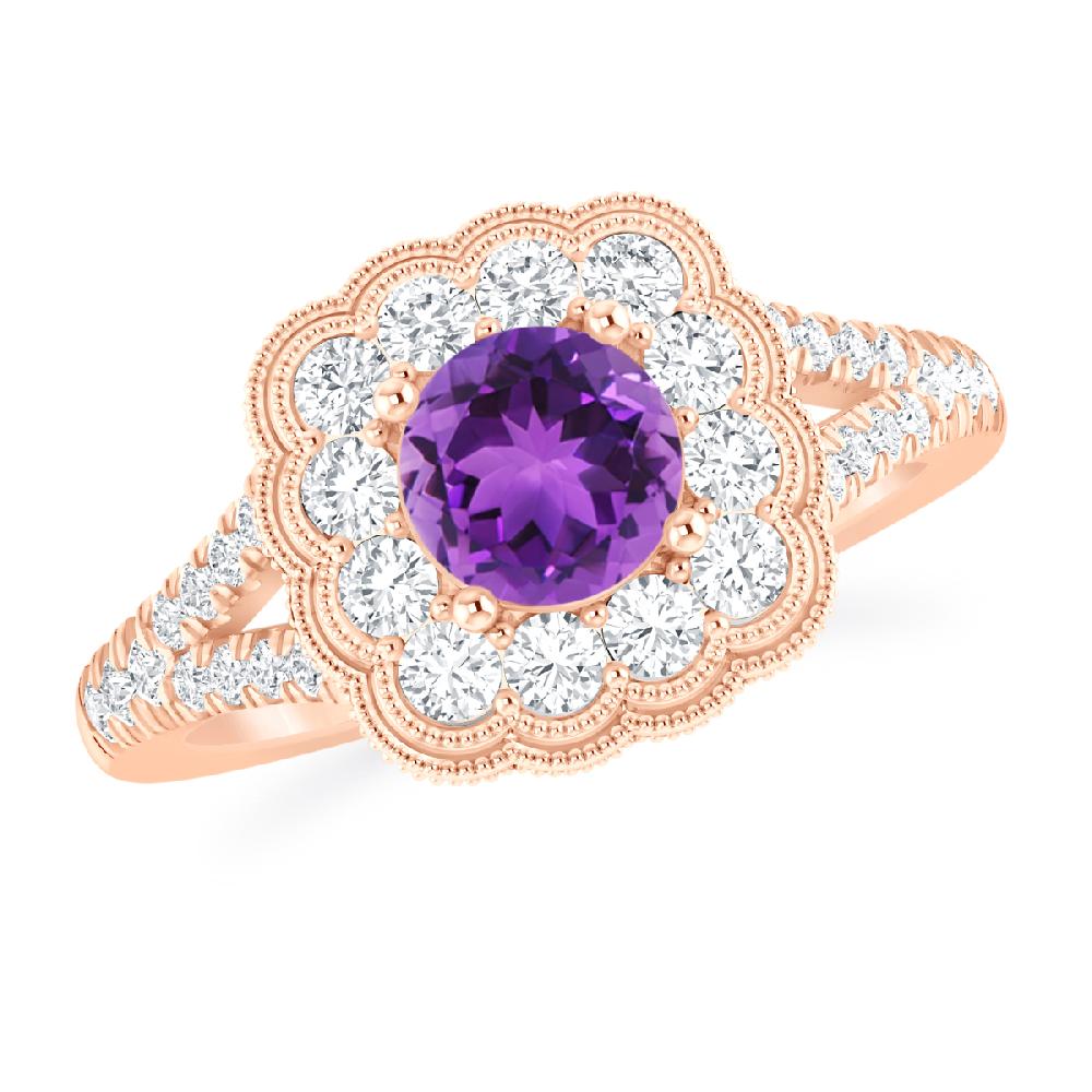 Rose Gold - Amethyst