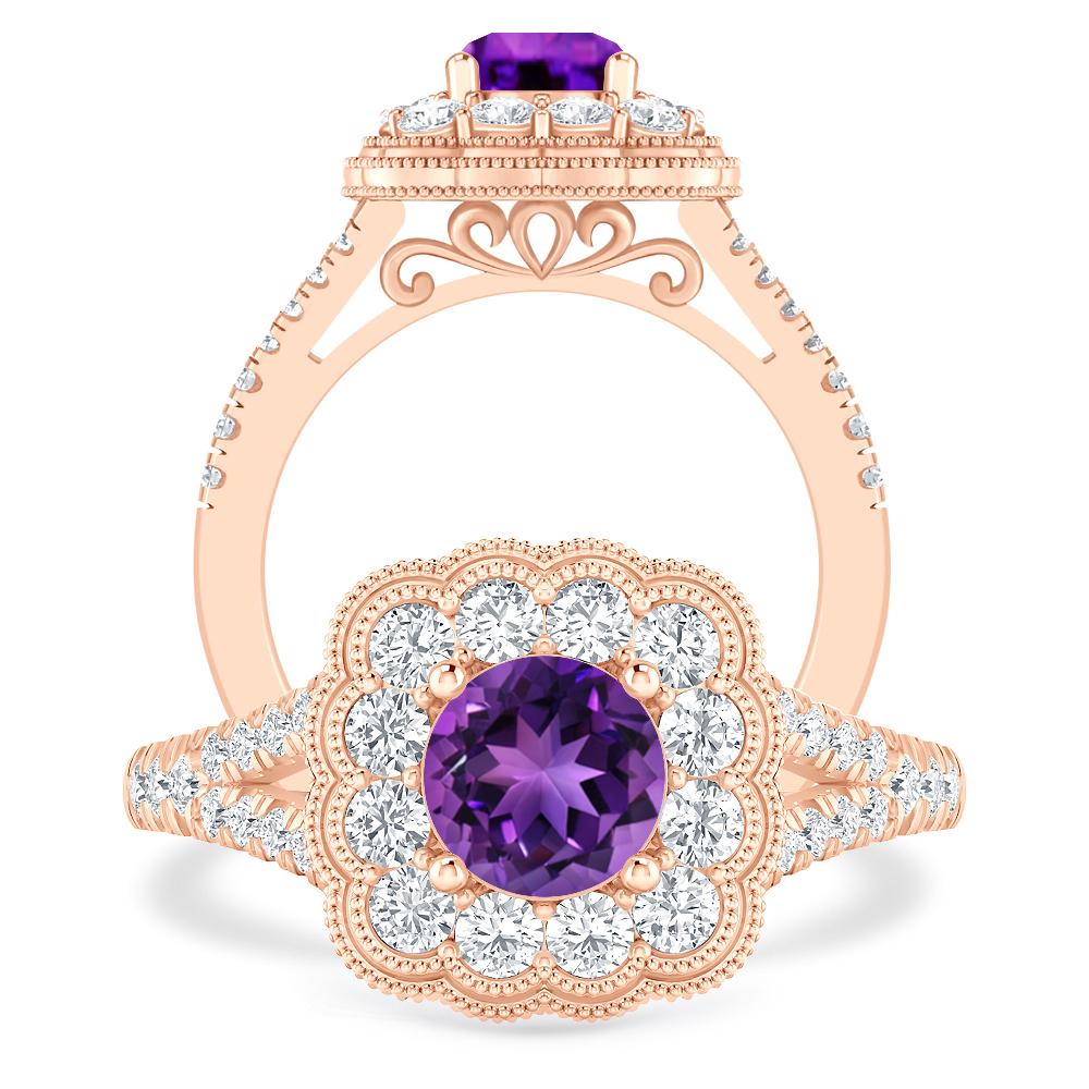 Rose Gold - Amethyst