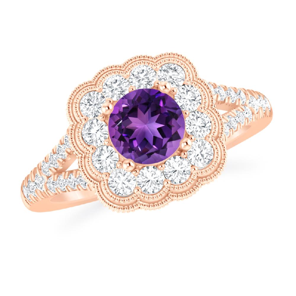 Rose Gold - Amethyst