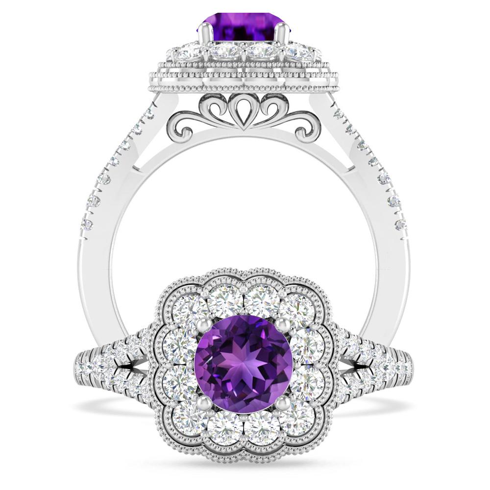 White Gold - Amethyst