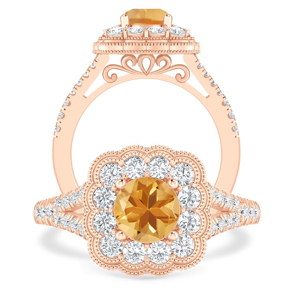 Rose Gold - Citrine