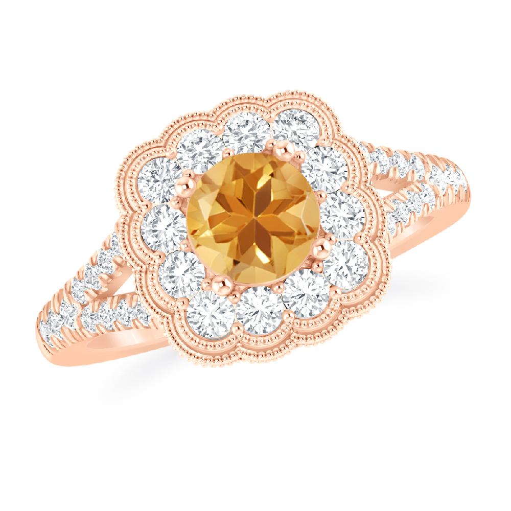 Rose Gold - Citrine