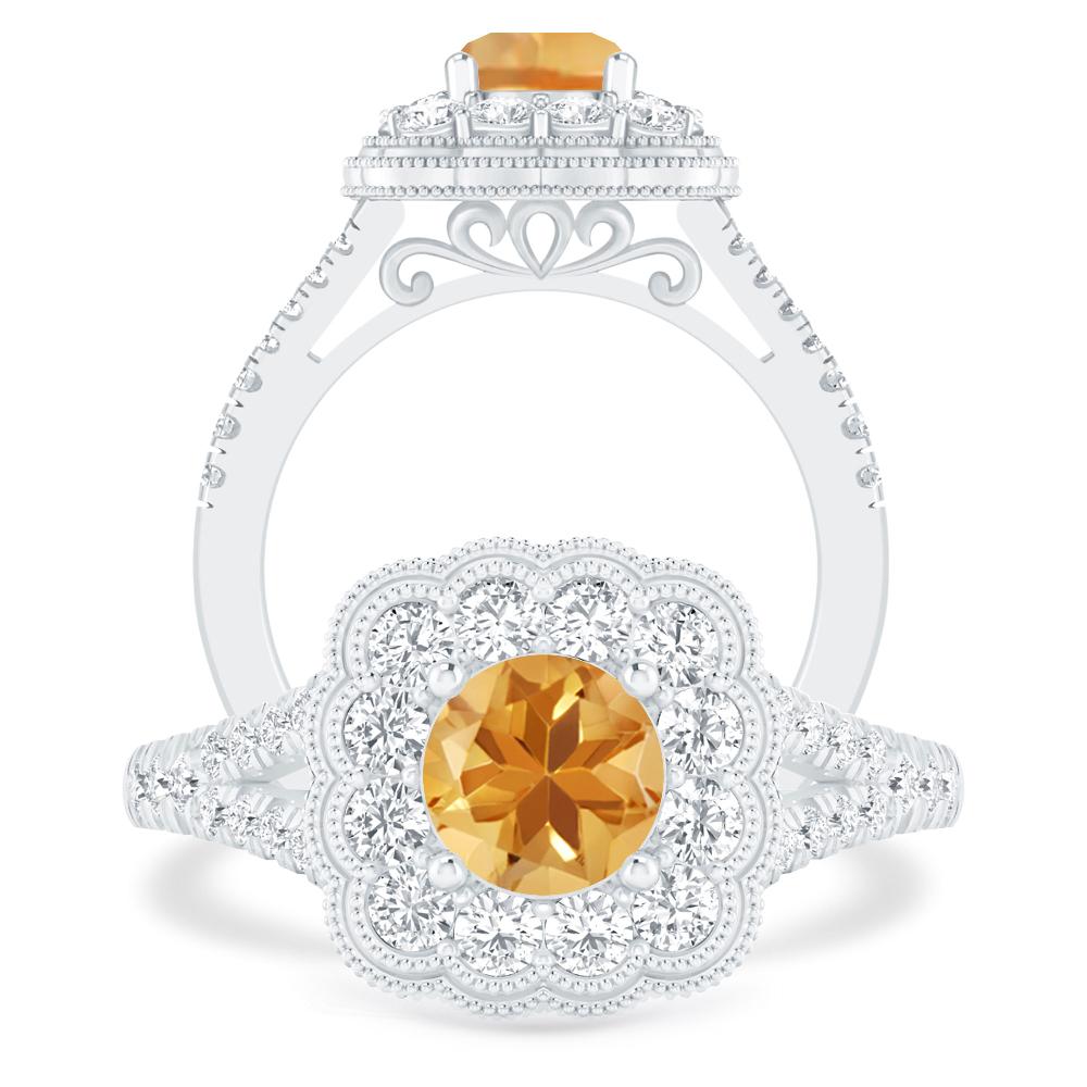 White Gold - Citrine