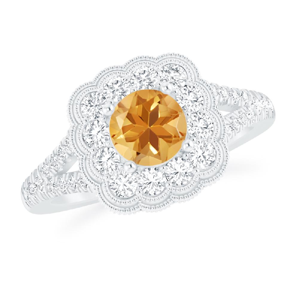 White Gold - Citrine