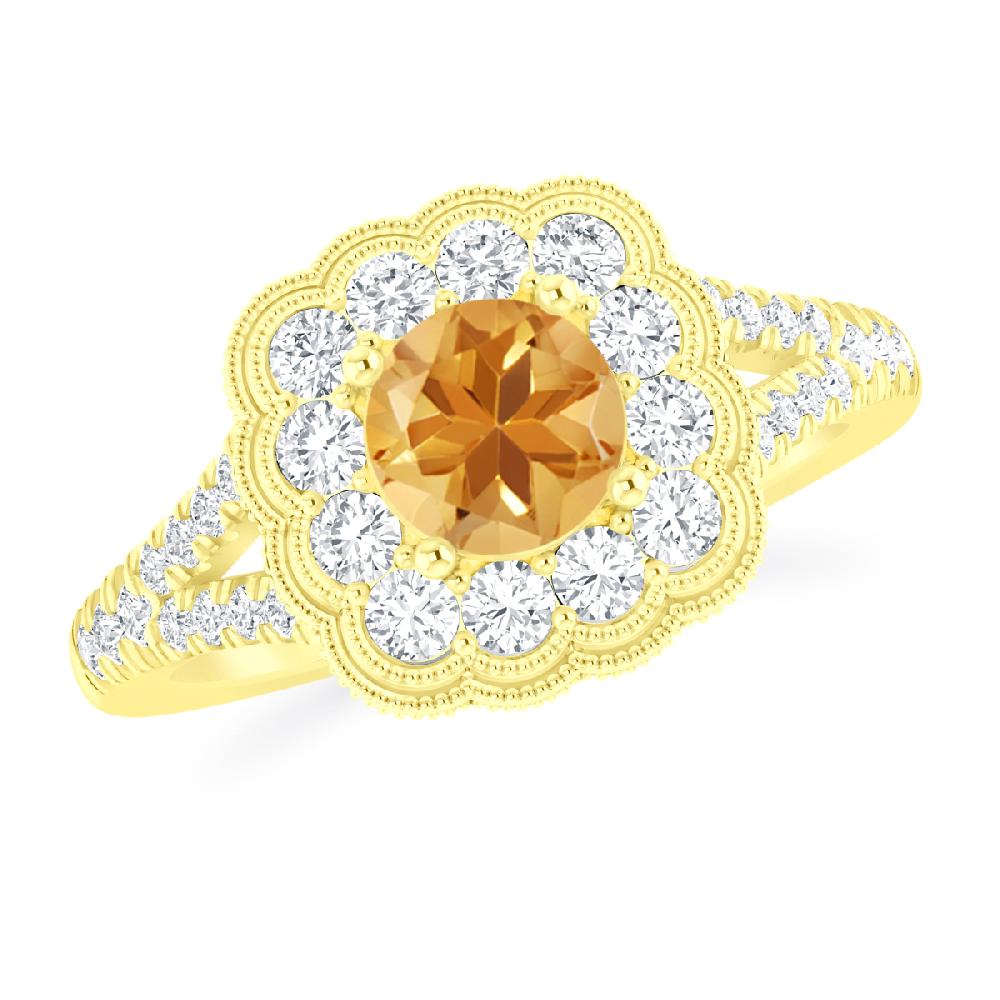 Yellow Gold - Citrine