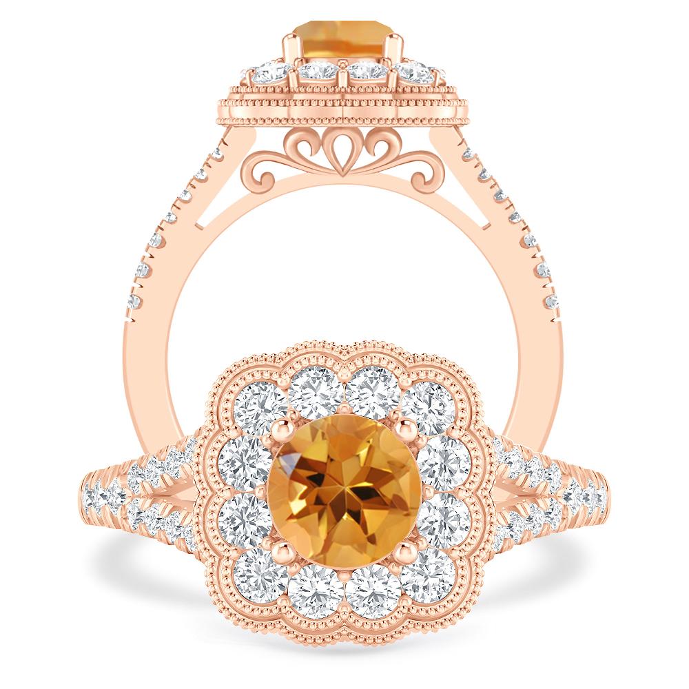 Rose Gold - Citrine