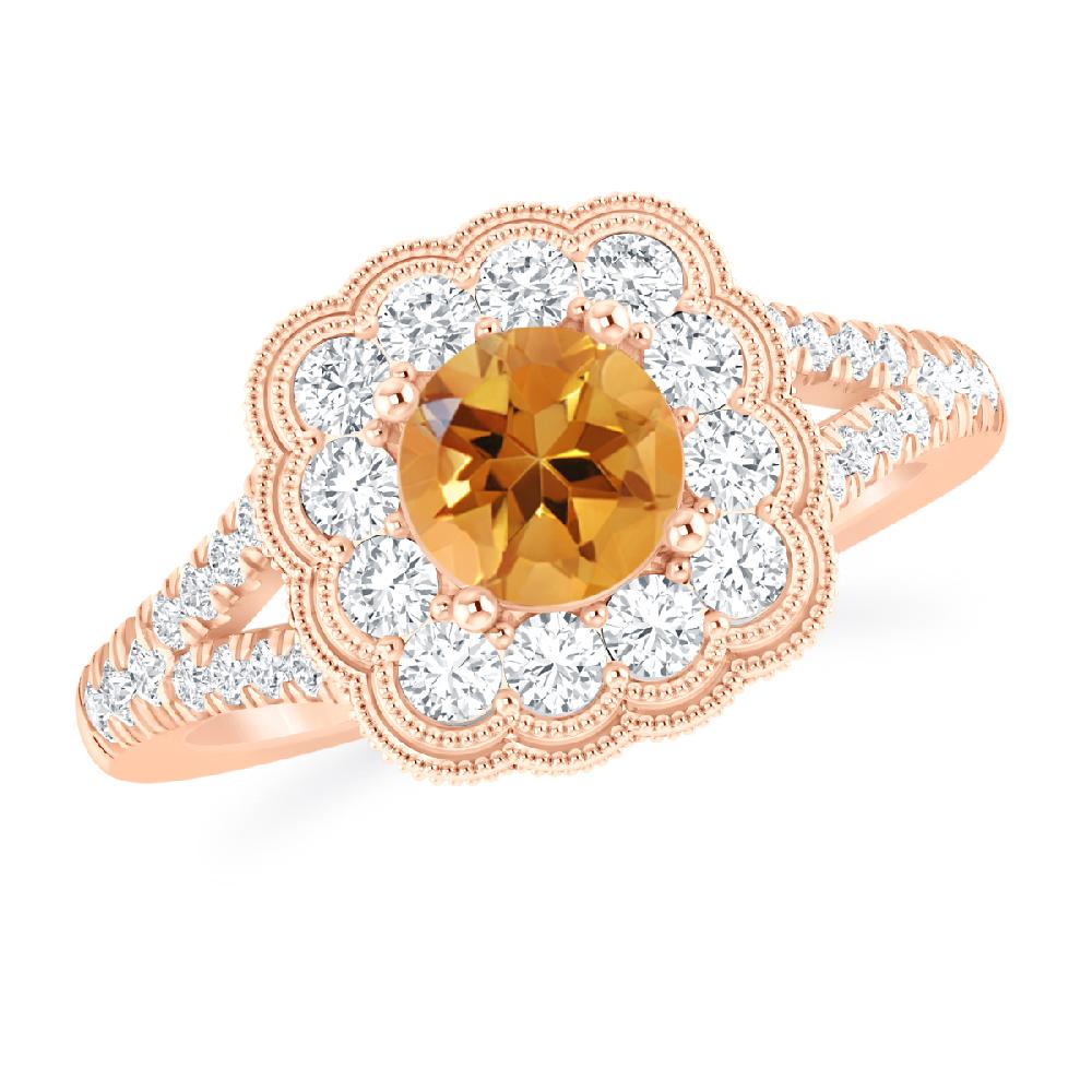 Rose Gold - Citrine