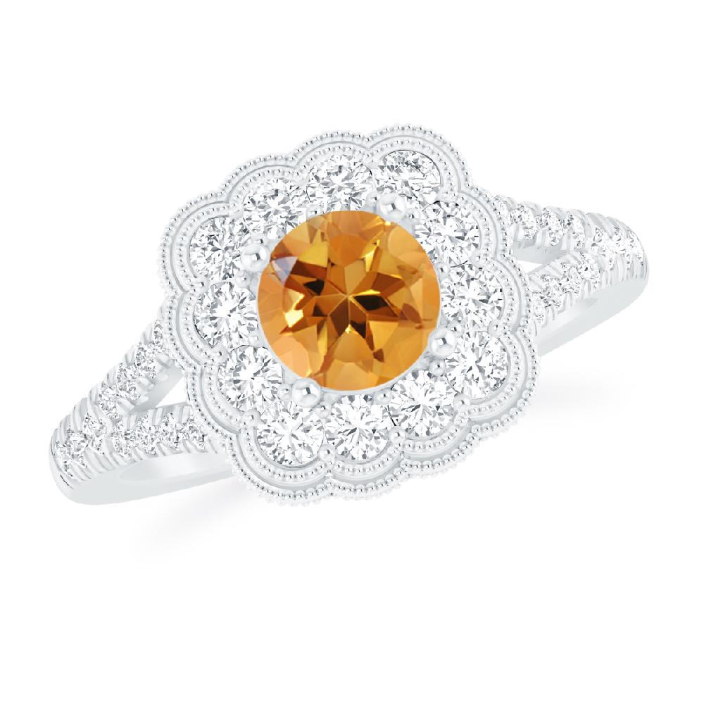 White Gold - Citrine