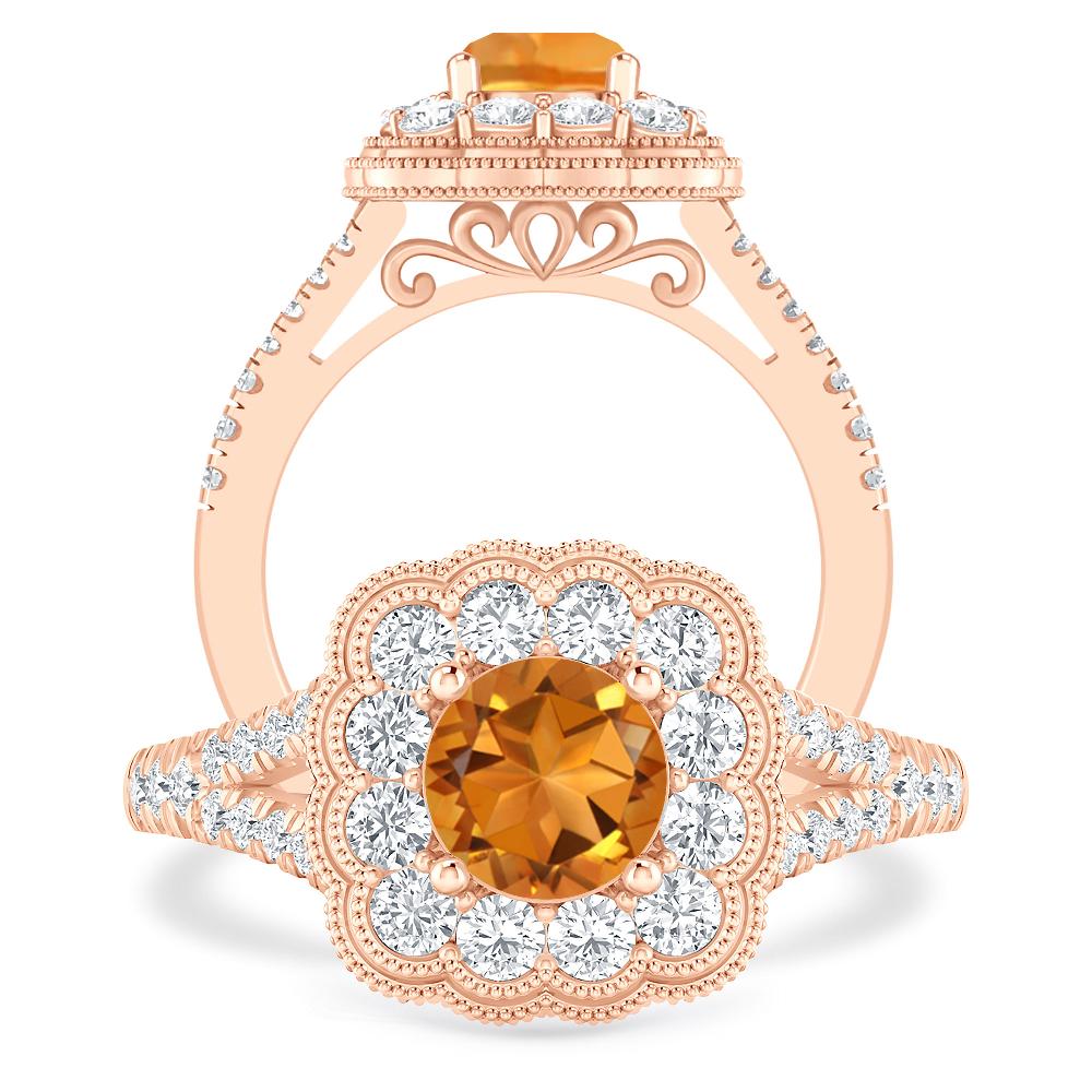 Rose Gold - Citrine