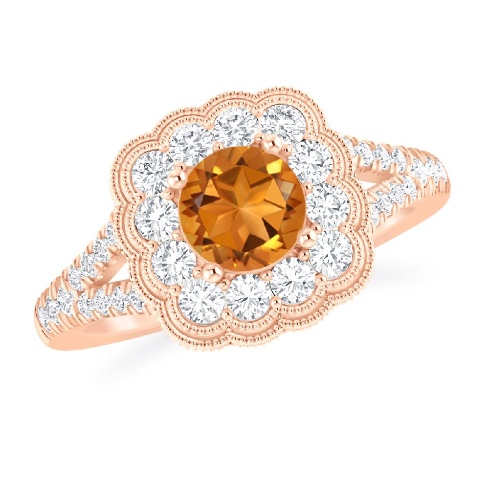 Rose Gold - Citrine