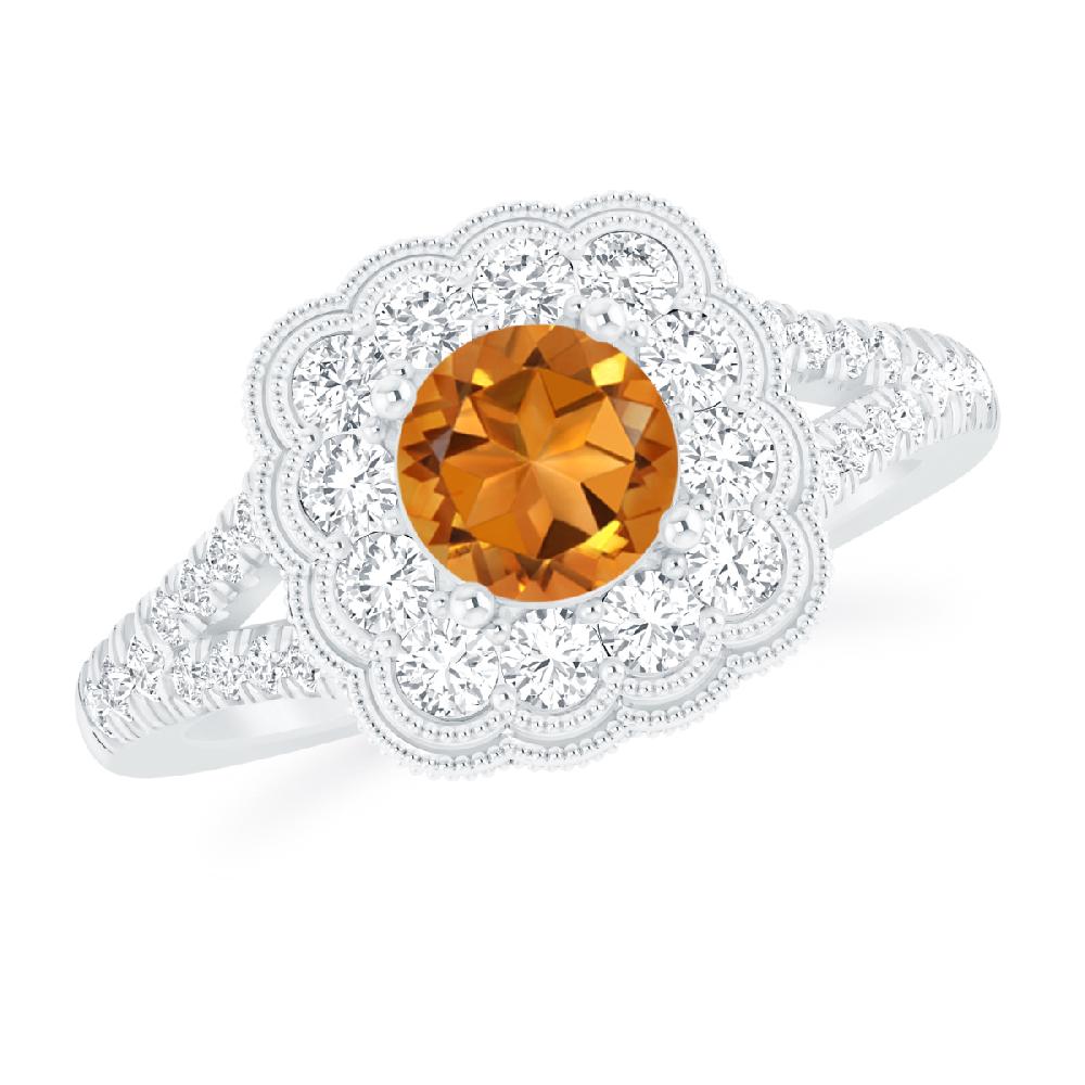 White Gold - Citrine