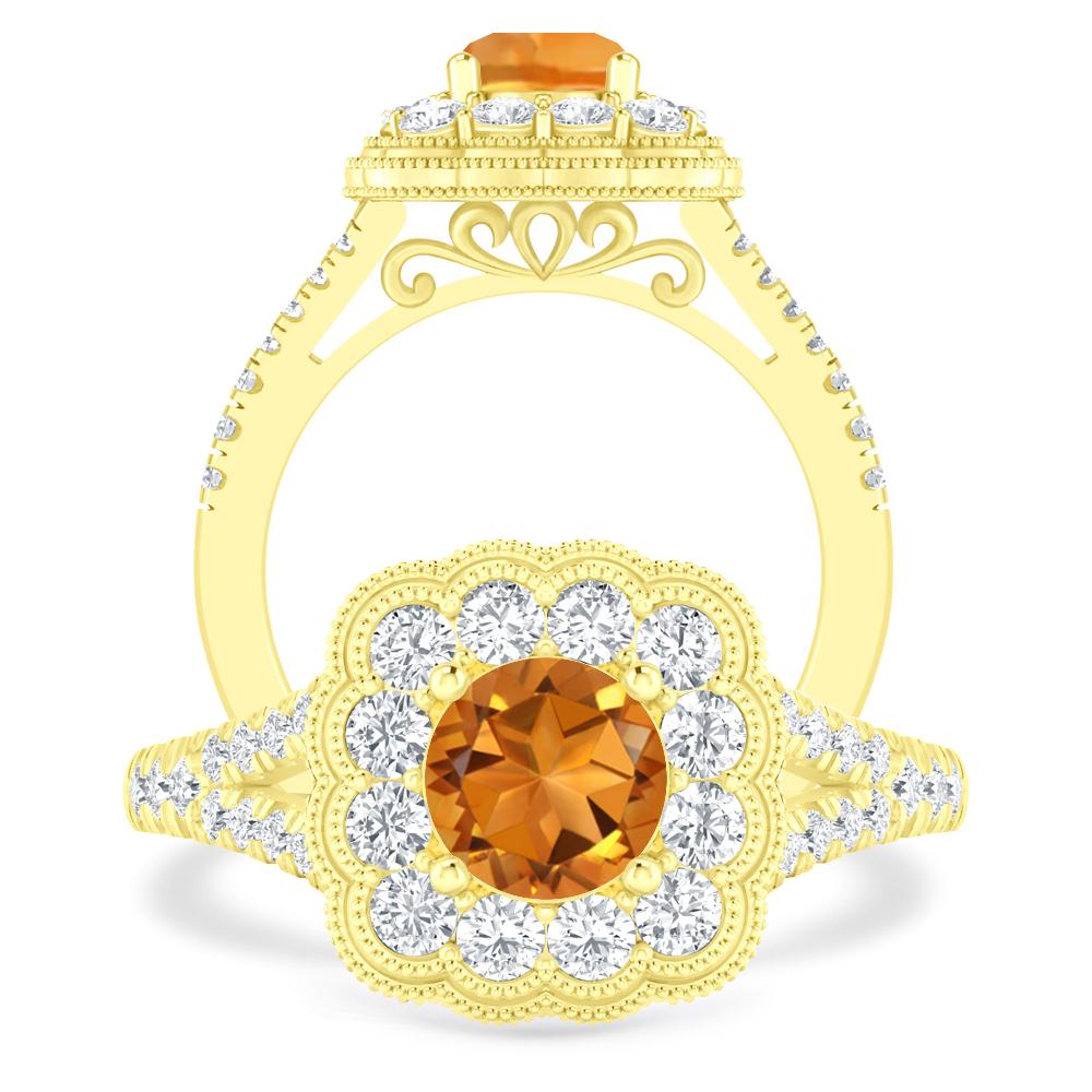 Yellow Gold - Citrine