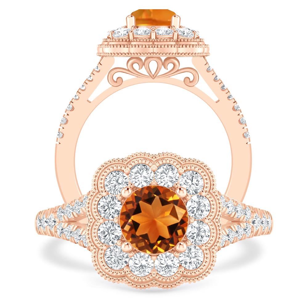 Rose Gold - Citrine