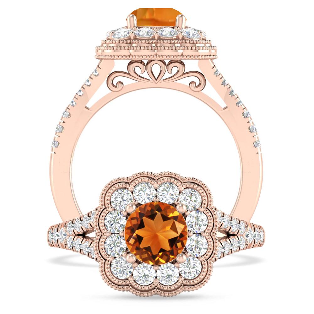 Rose Gold - Citrine