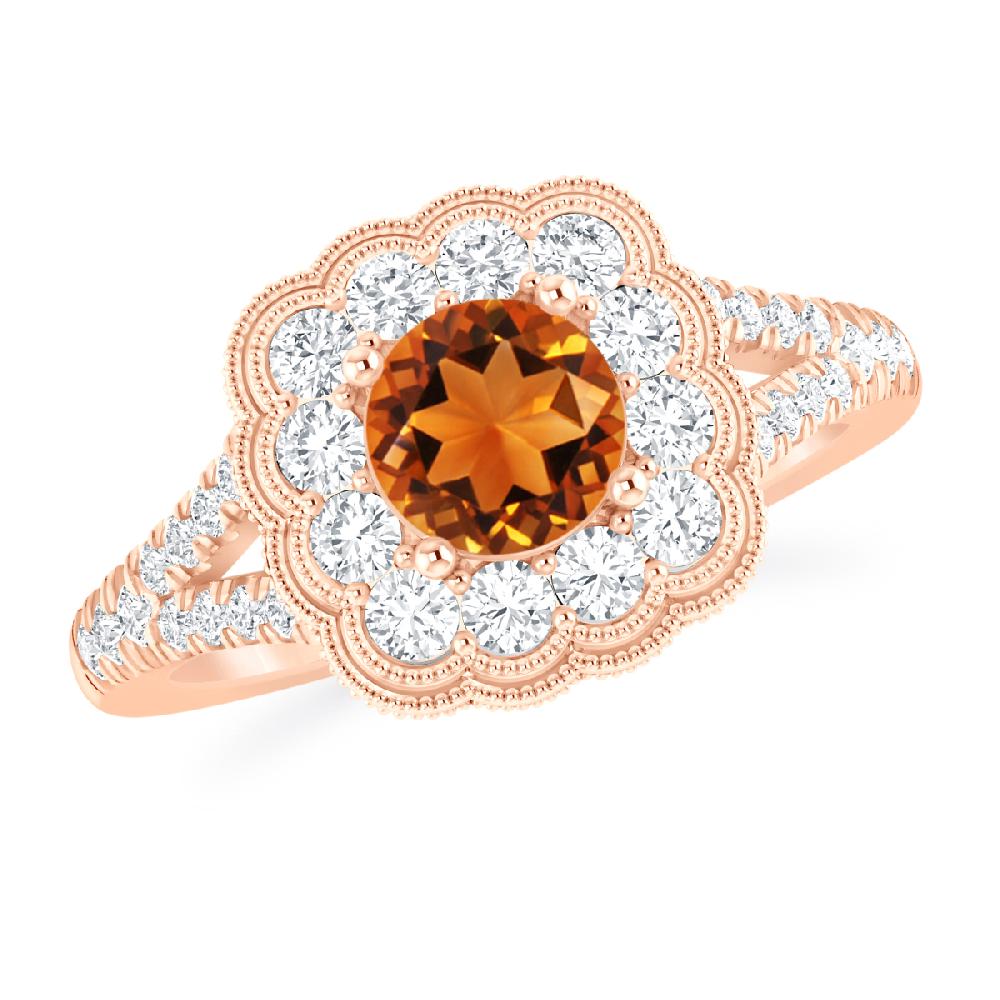 Rose Gold - Citrine