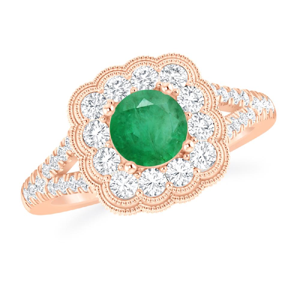 Rose Gold - Emerald