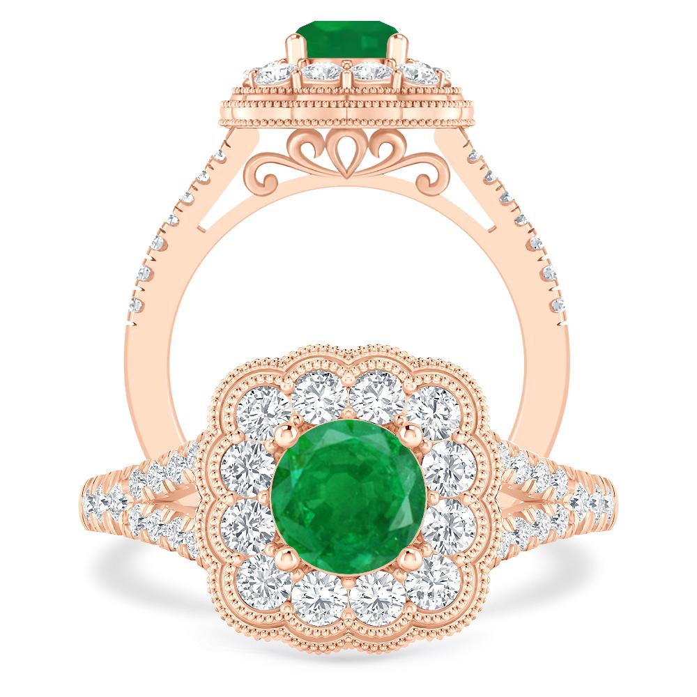 Rose Gold - Emerald