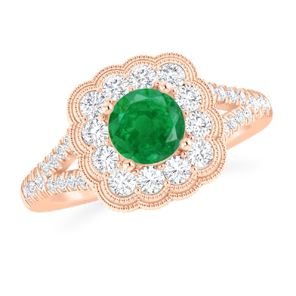 Rose Gold - Emerald