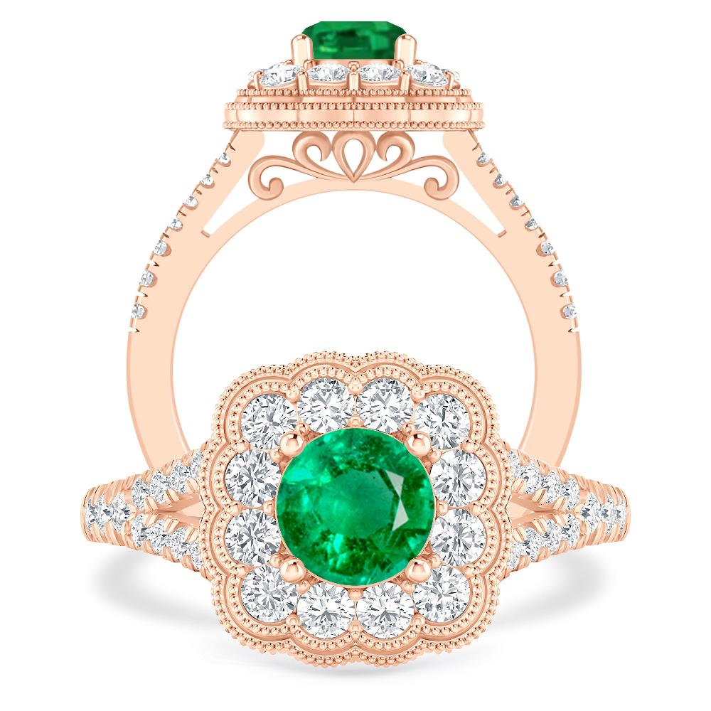 Rose Gold - Emerald