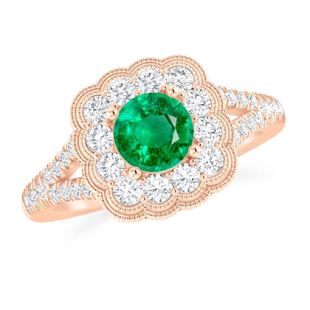 Rose Gold - Emerald