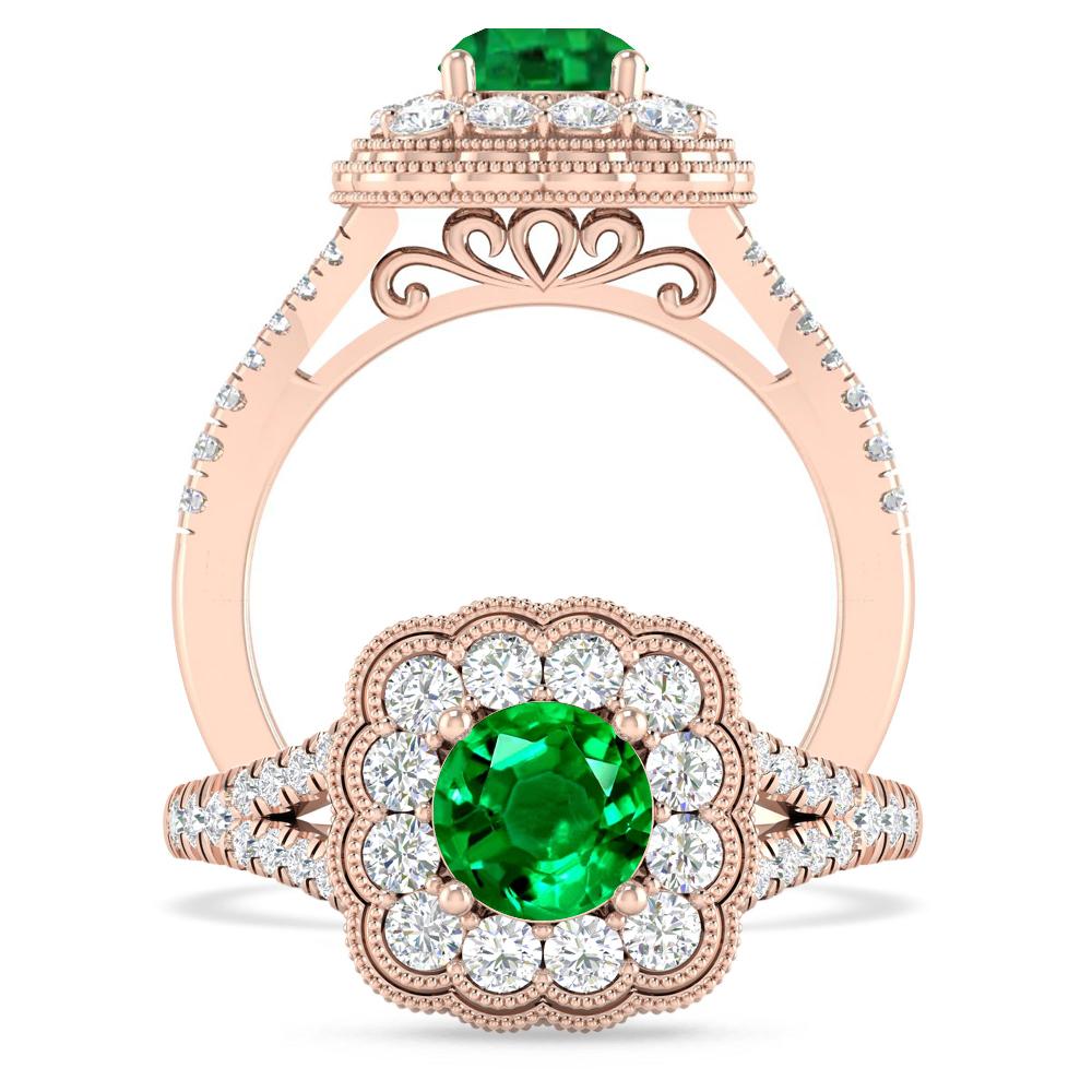 Rose Gold - Emerald